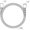 Душовий шланг для душу пластиковий 150 см Ravak 912.00, X07P065