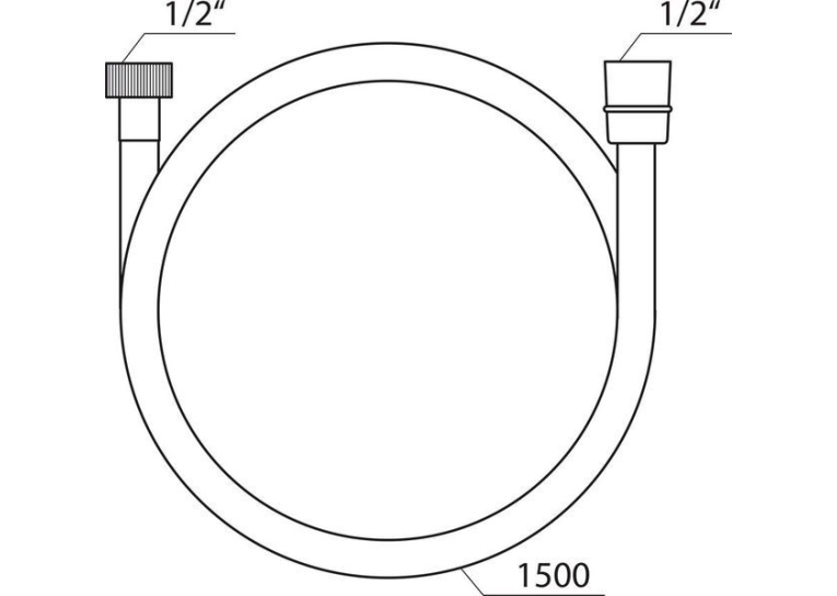 Душовий шланг для душу пластиковий SatinFlex 150 см Ravak 913.00, X07P176