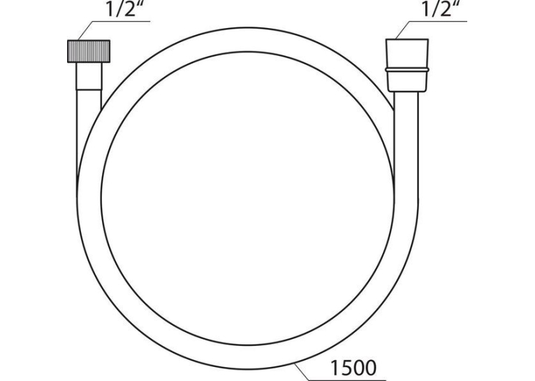 Душевой шланг для душа пластиковый SatinFlex 150 см Ravak 913.00, X07P176