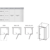  Душові двері Ravak PIVOT PDOP2 - 100 чорний + TRANSPARENT, 03GA0300Z1