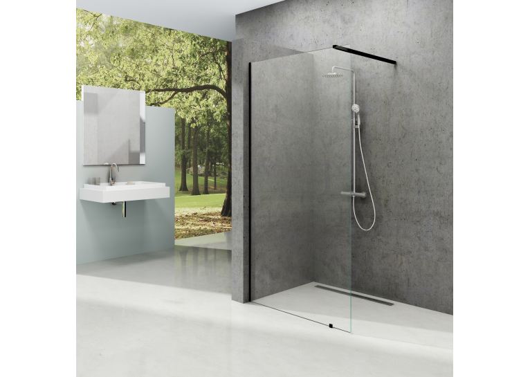  Нерухома стінка Ravak Walk-IN Wall-90, чорний скло безпечне, GW9W70300Z1