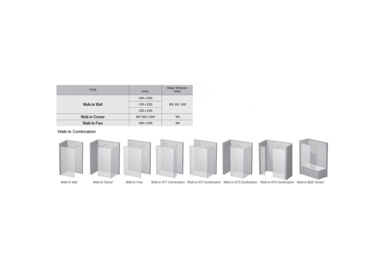  Нерухома стінка Ravak Walk-IN Wall-100, чорний скло безпечне, GW9WA0300Z1