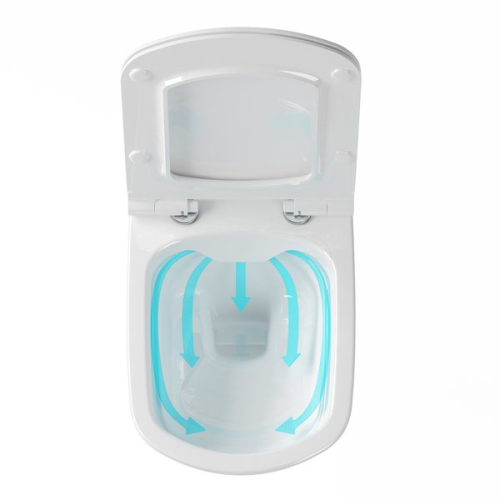Підвісний унітаз Ravak WC CONCEPT OVAL RimOff, білий, RKUM000009