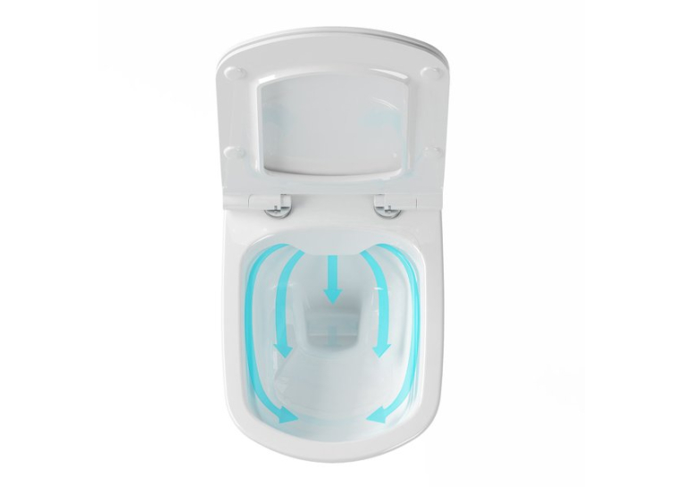  Підвісний унітаз Ravak WC CONCEPT OVAL RimOff, білий, RKUM000009