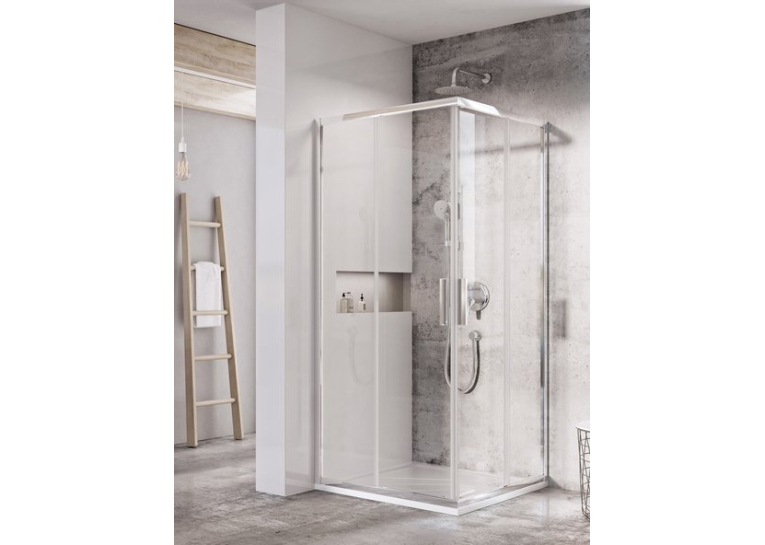 Душевой уголок Ravak BLIX Slim BLSRV2-90, полиров. алюминий + TRANSPARENT, X1LM70C00Z1