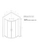 Душова Кабіна Ravak SLCP4-90, полірів. алюміній + TRANSPARENT, RKUC500026