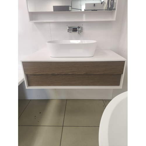 Тумба для раковини Ravak Step SD-1000 Білий/Горіх X000001418U (Знижений в ціні товар)