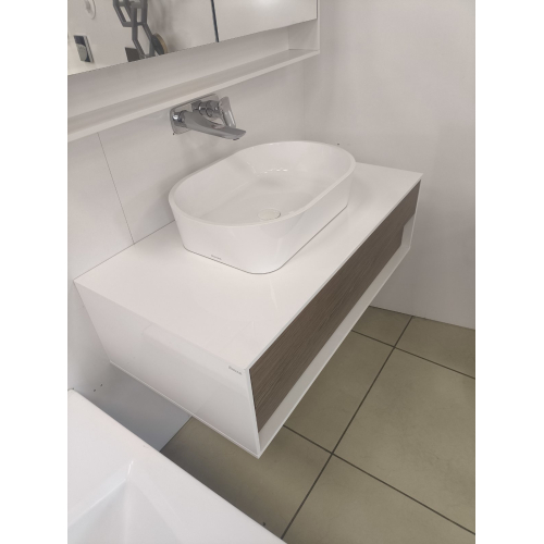 Тумба для раковини Ravak Step SD-1000 Білий/Горіх X000001418U (Знижений в ціні товар)