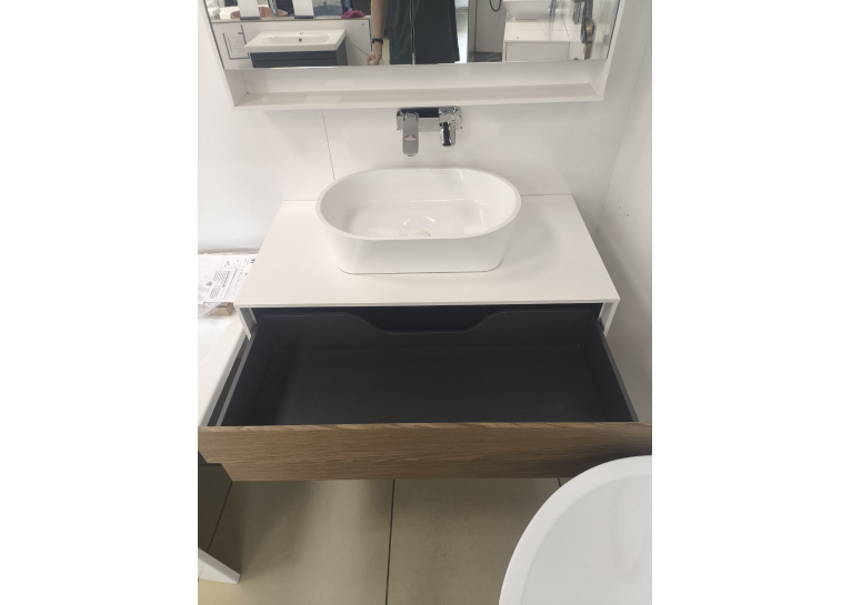 Тумба для раковини Ravak Step SD-1000 Білий/Горіх X000001418U (Знижений в ціні товар)