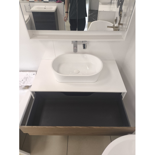 Тумба для раковини Ravak Step SD-1000 Білий/Горіх X000001418U (Знижений в ціні товар)
