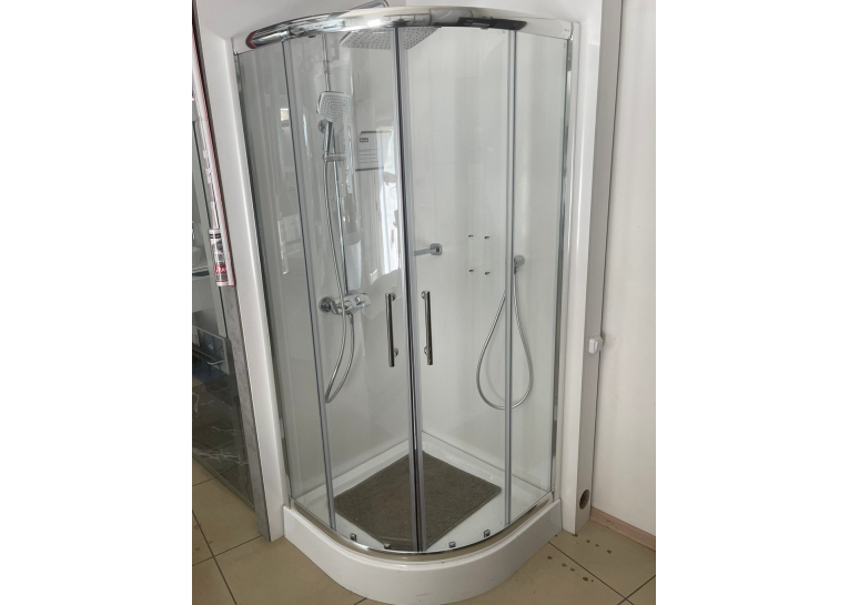 Душова кабіна X-Point XP1CP4 R 550  BRIGHT ALU TRANSPARENT + Піддон Ravak Merida 90 ST R-550 X3B270C00Z1B+XАU0000002