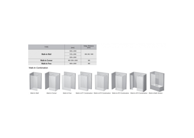 Неподвижная стенка Ravak Walk-IN Wall-100, безопасное стекло, GW9WA0C00Z1