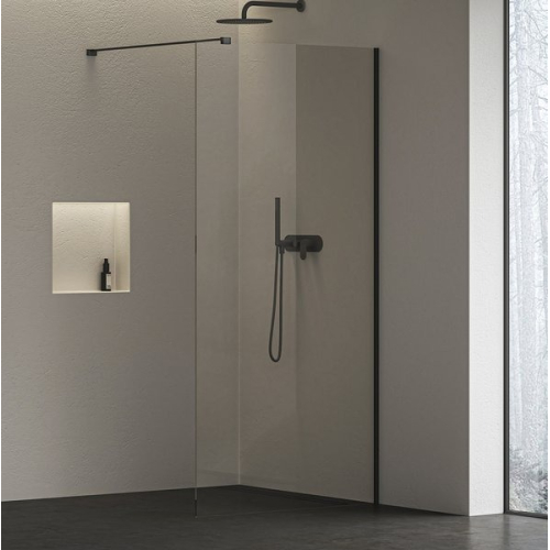 Нерухома стінка Ravak Walk-In Air Wall 110 чорний, безпечне скло, GW9WD0300Z1C