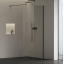 Нерухома стінка Ravak Walk-In Air Wall 120 + Тримач Walk In W SET-90 Wall/Corner чорний, безпечне скло, GW9WG0300Z1C+GWD010003018