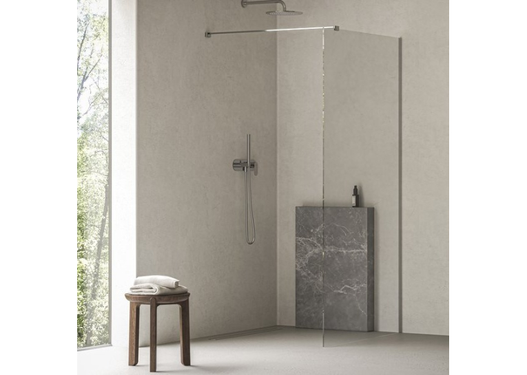 Нерухома стінка Ravak Walk-In Air Wall 100 хром, безпечне скло, GW9WA0C00Z1C