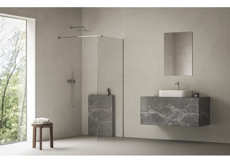 Нерухома стінка Ravak Walk-In Air Wall 100 хром, безпечне скло, GW9WA0C00Z1C