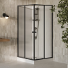 Душовий бокс квадратний Ravak X-Point Slim BOXSRV2 90x90 Transparent, алюміній, безпечне скло, X82277311Z1F