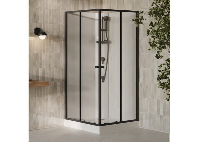 Душовий бокс квадратний Ravak X-Point Slim BOXSRV2 90x90 Transparent, алюміній, безпечне скло, X82277311Z1F