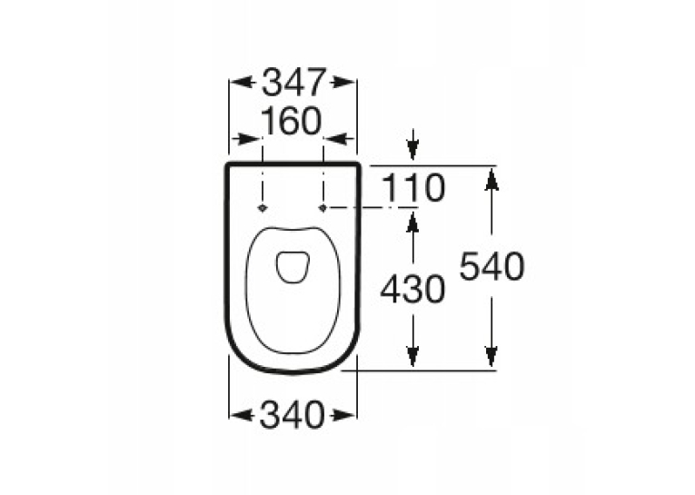 Сидіння для унітазу Roca GAP SQ Slim, Duroplast, soft-close, A801482211