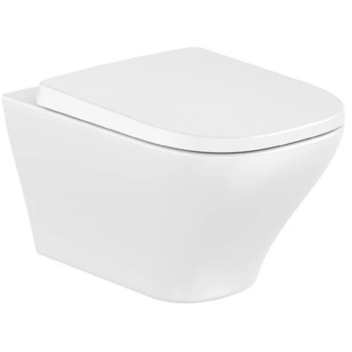 Підвісний унітаз Roca Airos Vortex із сидінням soft-close A34HC10000