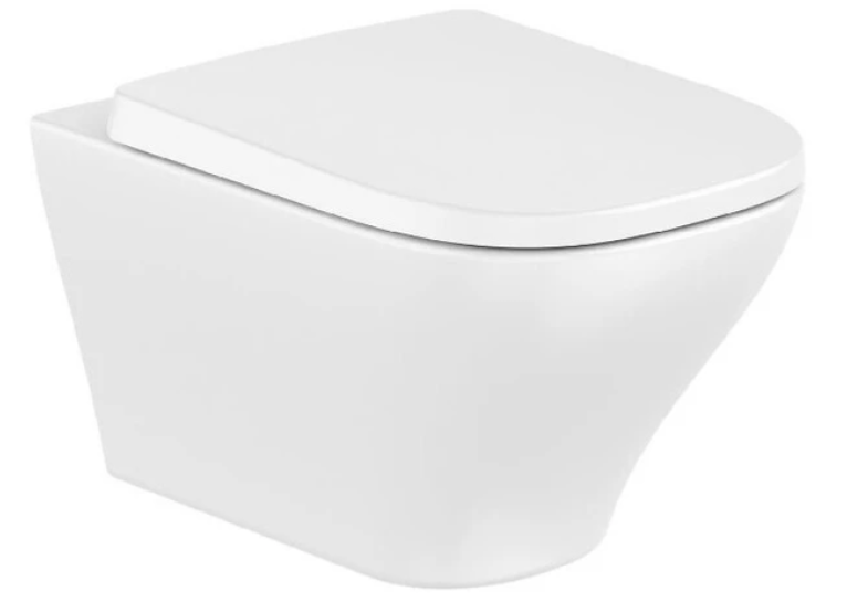 Подвесной унитаз Roca Airos Vortex с сиденьем soft-close A34HC10000
