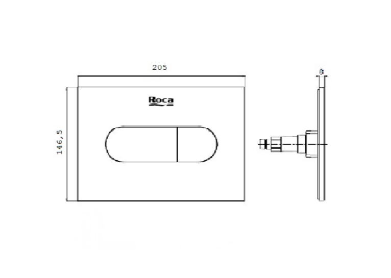 Кнопка смыва Roca Duplo Nova White A890222200