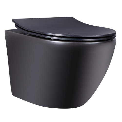 Комплект: Инсталляция Roca Duplo WC Nova Black matt (A89P420020) Roca + Унитаз Qtap Robin Rimless с крышкой (A89P420020+QT1333046ENRMB)