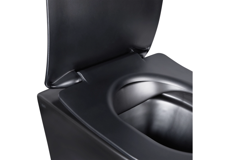 Комплект: Інсталяція Roca Duplo WC Nova Black matt (A89P420020) Roca + Унітаз Qtap Robin Rimless з кришкою (A89P420020+QT1333046ENRMB)