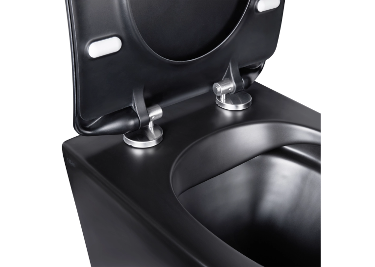 Комплект: Инсталляция Roca Duplo WC Nova Black matt (A89P420020) Roca + Унитаз Qtap Robin Rimless с крышкой (A89P420020+QT1333046ENRMB)