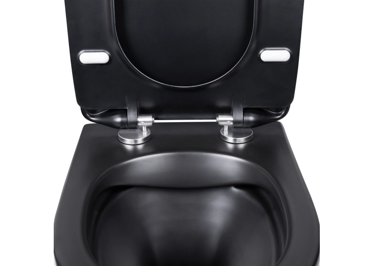 Комплект: Инсталляция Roca Duplo WC Nova Black matt (A89P420020) Roca + Унитаз Qtap Robin Rimless с крышкой (A89P420020+QT1333046ENRMB)