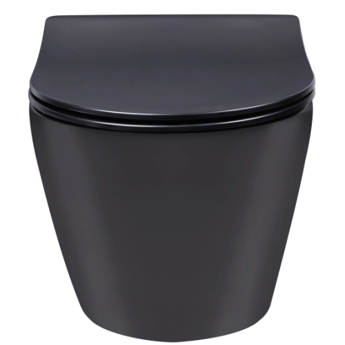 Комплект: Инсталляция Roca Duplo WC Nova Black matt (A89P420020) Roca + Унитаз Qtap Robin Rimless с крышкой (A89P420020+QT1333046ENRMB)