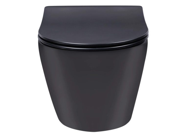 Комплект: Інсталяція Roca Duplo WC Nova Black matt (A89P420020) Roca + Унітаз Qtap Robin Rimless з кришкою (A89P420020+QT1333046ENRMB)
