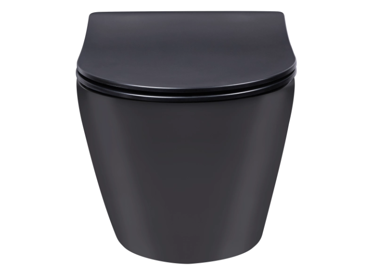 Комплект: Инсталляция Roca Duplo WC Nova Black matt (A89P420020) Roca + Унитаз Qtap Robin Rimless с крышкой (A89P420020+QT1333046ENRMB)
