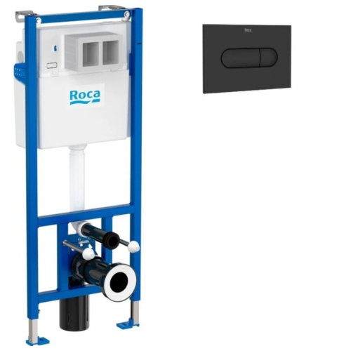 Инсталляция для унитаза Roca Duplo Nova с кнопкой Duplo Nova Black matt, A89P520020