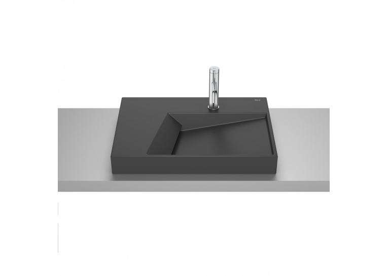 Умивальник керамічний Roca Horizon 600x420 мм Black matt A32727608B