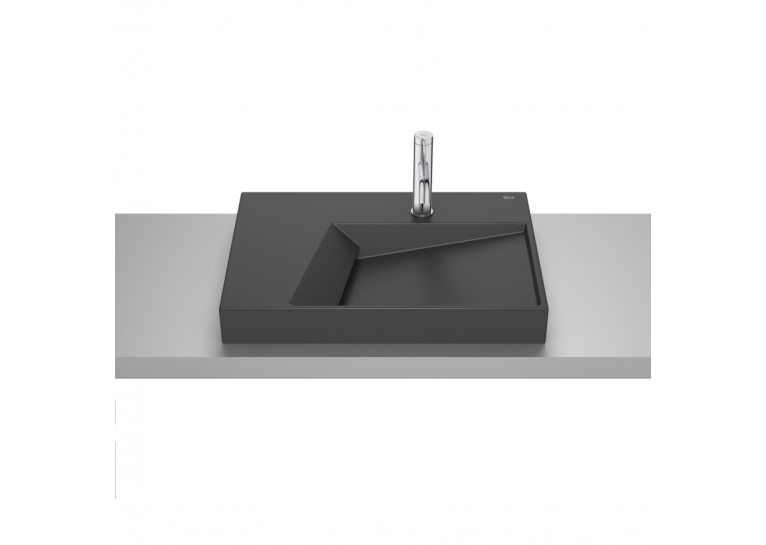 Умивальник керамічний Roca Horizon 600x420 мм Black matt A32727608B