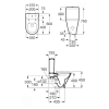 Унитаз-компакт Roca LEGACY Round Rimless с крышкой soft-close A34D0N0000