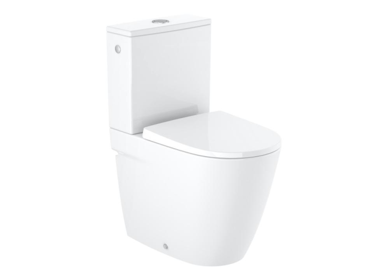 Унітаз-компакт Roca Ona Rimless з кришкою soft-close A342688000+A341681000+A801E22002