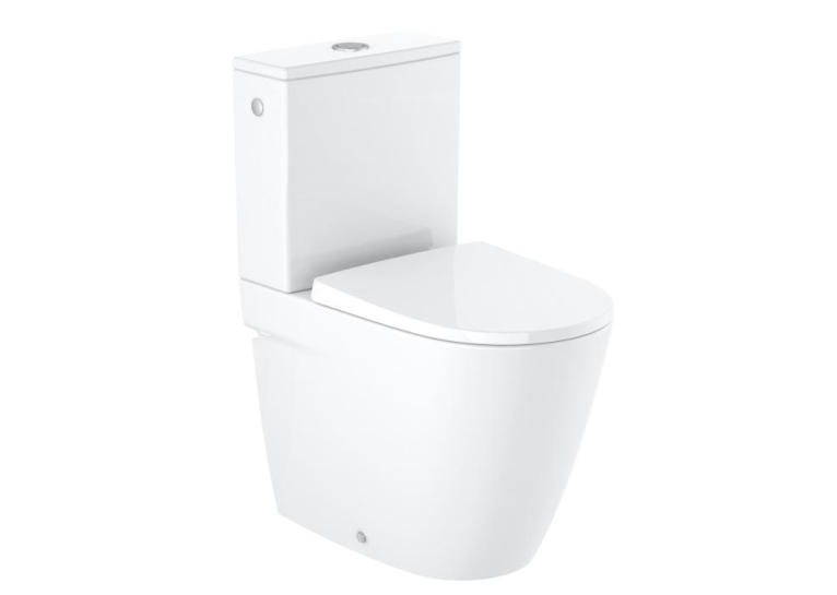 Унітаз-компакт Roca Ona Rimless з кришкою soft-close A342688000+A341681000+A801E22002