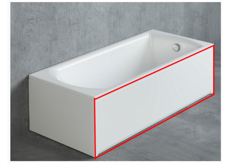 Панель фронтальная RADAWAY 180, OBC-00-180x056U
