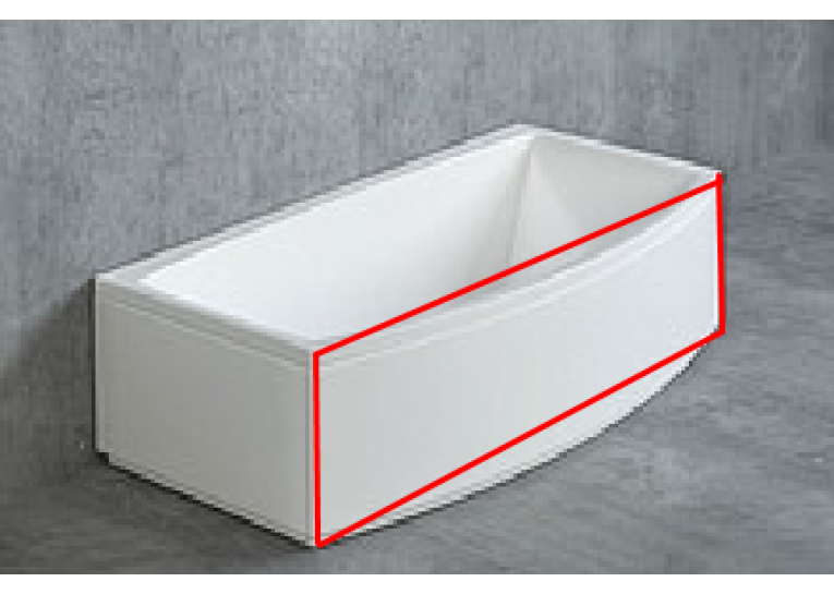 Панель фронтальная RADAWAY 190, OBC-00-190x058U