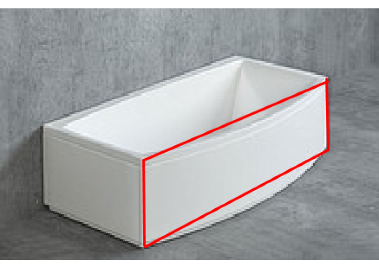 Панель фронтальная RADAWAY 190, OBC-00-190x058U