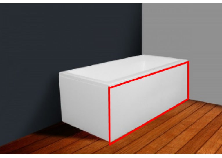 Панель фронтальна RADAWAY Itea - 190, OBEX.190.58WH