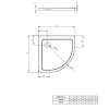 Душовий піддон RADAWAY Doros A, 90x90, SDRA9090-01