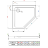 Душовий піддон RADAWAY Doros Plus PT, 80x80, SDRPT8080-01