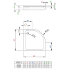 Душовий піддон RADAWAY Siros A, 80x80, SBA8817-1