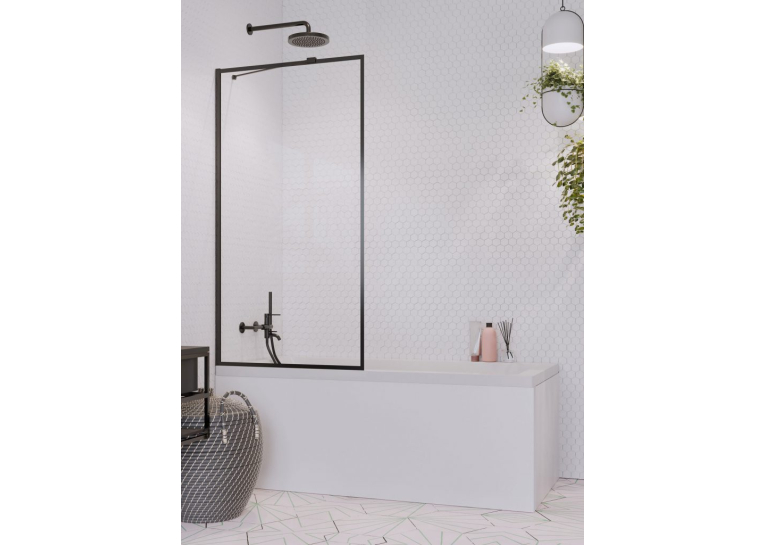 Шторка для ванны RADAWAY Idea Black PNJ Frame 50, 10001050-54-56