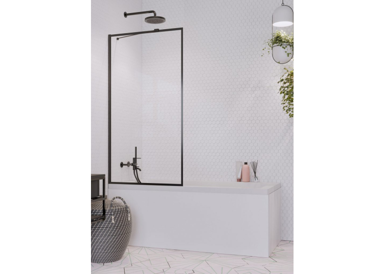 Шторка для ванни RADAWAY Idea Black PNJ Frame 50, 10001050-54-56