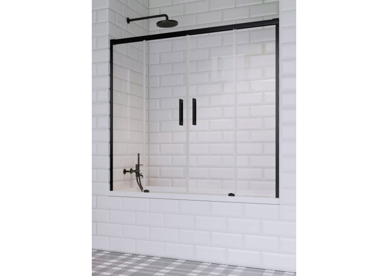 Шторка для ванни RADAWAY Idea Black PN DWD 140, 10004140-54-01