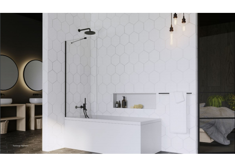 Шторка для ванны RADAWAY Idea Black PNJ 50,  10001050-54-01